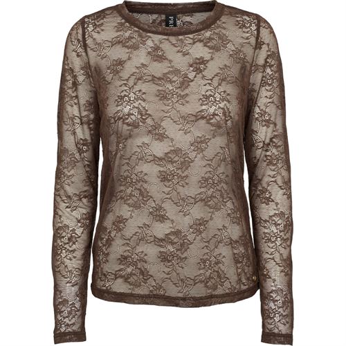 PREPAIR BLONDE T-SHIRT, ELANA T-SHIRT, BROWN